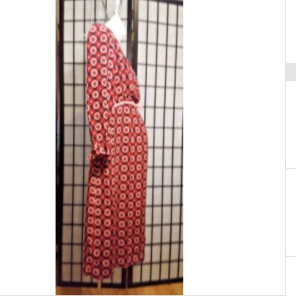 Maternity Dress Small Pink & Red Print by ME - Picture 3 of 4